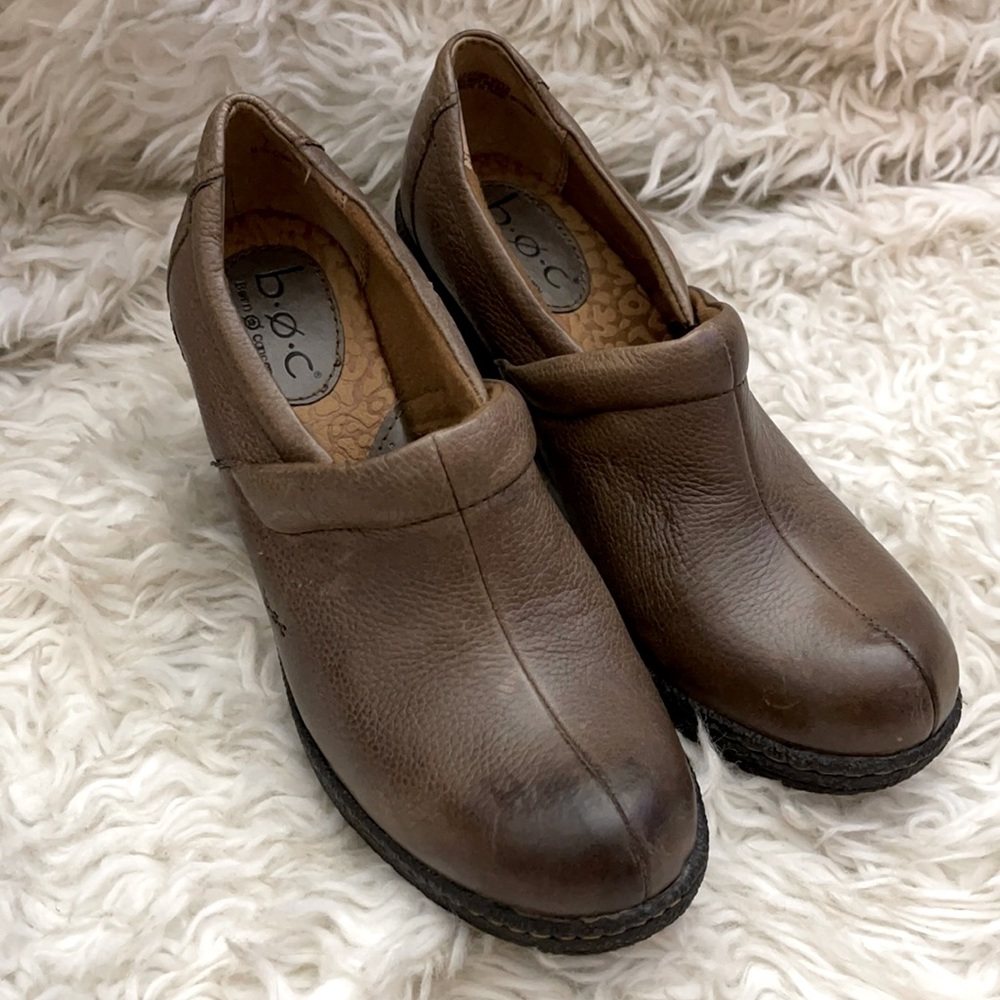 BoC BORN Leather Wedge Bootie